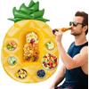 Generisch Vassoio Galleggiante Per La Piscina ananas gonfiabile divertente con 7 fori