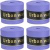 PATIKIL 4 Pezzi 43,3 Nastro Impugnatura Racchetta Tennis PU Overgrip Viola | con Scanalature, Rotondo Antiscivolo Assorbente Sudore, per Racchetta Badminton Canna Pesca