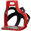 rockible Net Staffe da Equitazione Staffe con Pedana Staffe Antiscivolo Staffe con Telaio Modellato Funzione Rete Posteriore per Appoggio Sicuro Adatte per Scuola di Equitazione Uscite, Color to 2