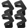 GRIRIW 4 Pezzi Patch in PVC Nero per Scatola Pinna da 9 Pollici per Paddle Board e Kayak, Accessorio SUP per Avventure in Fiumi e Laghi Montaggio Semplice e Manovrabilità