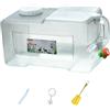 Lljsszr Contenitore per Bevande Multifunzione con Rubinetto Tanica Acqua Portatile Campeggio Serbatoio Acqua Trasporto Secchio Escursioni Liquidi PC Materiale, 25 Litri