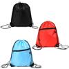 ARYIMYDP Set 3 Sacche Sportive con Laccio, Zaini Leggeri Impermeabili Nero Rosso Blu, per Palestra, Sport e Viaggio