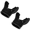 FOMIYES 2 Pezzi Bocchino per Erogatore Subacqueo in Silicone Nero, Morso Ergonomico Leggero e Portatile, Accessorio per Immersioni e Snorkeling, Compatibile Attrezzatura Subacquea