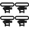 GUGULUZA 4 staffe a sgancio rapido da 2,54 cm, QD Sling Swivel, per cinghia per fucile e vite in legno
