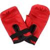ULTECHNOVO Guanti da Boxe Rossi per Allenamento Imbottitura in Schiuma Poliuretanica e Pelle, Antiusura, Antiscivolo, per Arti Marziali Miste e Taekwondo