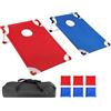 Générique Set Da Cornhole Portatile Tavola Pieghevole 58 x 51 cm con 8 Sacchetti | di Lancio Cornhole da Giardino Per Interno, Esterno, Giardino, Spiaggia, Viaggi, Bambini, Adulti E Famiglia