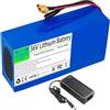 WSDAV Batteria al Litio 36V, Batteria Ricaricabile 36V con Caricabatterie