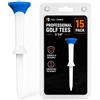 Full Choice Tee da golf in plastica da 8,6 cm, facili da inserire nel tappeto erboso, tee da golf resistenti per campo di guida e campo, blu