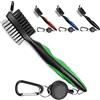 Yoport Spazzola per Mazze da Golf e scanalature per Mazze da Golf, 6,1 m, moschettone Retrattile in Alluminio, Leggero ed Elegante, Design ergonomico, Si Attacca Facilmente alla Borsa da Golf