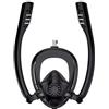TAFALSPING Maschera subacquea per adulti e bambini, maschera subacquea, maschera completa con boccaglio, set da snorkeling per adulti (K2, stile adulto, nero, L/XL))