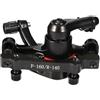 SHINEOFI Freno Disco per Bicicletta in Lega di Alluminio Nero, Meccanico, Spesso per Maggiore Durata e Anti-ruggine, per Mountain Bike e Ciclismo Outdoor