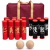 Yunmeryker Gioco Bowling da Birilli in Legno per Team Building e Anziani, con Borsa, 15 pali + 2 palle di legno (con borsa portaoggetti)