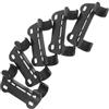 AKOOSY 5 Pezzi Supporto Fissaggio Pompa Bicicletta in Nailon Nero, Leggero per Accessori Bici da Corsa, Porta Pompa Doppio Montaggio per Telaio