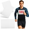 BESPORTBLE 50 Pezzi Pettorali Gara Numeri da Corsa Bianco Leggeri con Alta visibilità per Eventi Sportivi e Atleti Runner