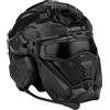 WLXW Casco Tattico A Faccia Intera Costruito in Cuffia Anti-Appannamento Fan Airsoft Casco Veloce Maschera per Occhiali Set Paintall Tattico Cosplay,Nero