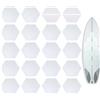Generisch Adesivo esagonale antiscivolo per tavole da surf | Cuscinetti di trazione adesivi per surf, sport all'aria aperta, per sport estivi, skateboard, snowboard, paddleboard,