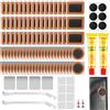 Bohoray Kit Riparazione Camera d'Aria Bici, 120 Pezzi Portatile Kit Riparazione Camera d'Aria Bici, Kit Patch per Bici con 14 Toppe autoadesive per Pneumatici per Ciclisti Moto Veicoli Fuoristrada