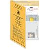 mtb more energy® 1x Custodia per Certificato Internazionale di Vaccinazione (Formato 13x9,3 cm) - pieghevole - con inserti aggiuntivi - Copertura per Carta gialla