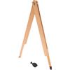 HOUDERCO Compasso Didattico Grande in Legno per Dimostrazioni Matematiche | Strumento Portatile Multifunzione, Adatto a Insegnanti e Studenti, per Disegno Tecnico e Uso in Ambito Progettuale