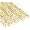 RAYSON Dorso per rilegatura a spirale, 34 anelli, 50 fogli, passo 3:1, 9,5 mm, A4, oro
