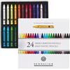 Sennelier 24 Mezze Matite Pastello Secche Extra Sottili e 1 Carta
