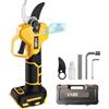YAWV Cesoie elettriche senza spazzole per potatura DeWalt 20 V, forbici portatili senza fili con display LCD e lame SK5, diametro di taglio regolabile da 2 a 3 cm, per giardinaggio e potatura di alberi