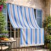 GX GARGIX GARGIX TENDA DA SOLE CON ANELLI RESISTENTE ESTERNI BALCONE VERANDA GIARDINO (BLU, 150X250 CM)
