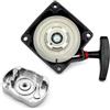 topolenashop Rinculo Avviamento Universale a Strappo per Decespugliatori e Tosaerba 43CC 49CC 52CC - Starter Manuale con Corda e Piastra Trazione in Alluminio per Motori a Scoppio