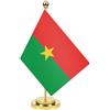 Petite Pine Bandiera da scrivania Burkina Faso,Banner esterno piccolo alto 30,5 centimetri,Piccola decorazione di stampa per la tavola di casa dell'ufficio