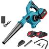 UOEONR Soffiatore a batteria per Makita 18 V, soffiatore elettrico a mano, flusso d'aria 6 m³/min, soffiatore elettrico e aspirapolvere 2 in 1, adatto per giardino, terrazza, auto, pulizia degli angoli (2