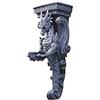 Design Toscano CL3826 Cariatide da Parete Draghi del Castello di Darkmoor, Grigio, 16.5x14x37 cm
