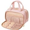 Lifewit Beauty Case da Viaggio da Donna, Beauty da Viaggio, Beauty Case Donna Uomo, Borsa da Toilette, Morbido Pochette Grande con Manico, Porta Trucchi, Regalo per Donna, ML, Rosa
