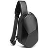 Arrivly Zaino Monospalla Uomo Donna Impermeabile Borsa A Tracolla Uomo Donna Antifurto Marsupio nero Monospalla Sling Bag A Spalla Unisex Zainetto Crossbody Casual Grande Capacità Viaggio Bici Nero X