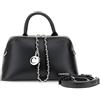 CAFèNOIR - Borsa A Mano Trapezioidale Con Zip Grande, Da Donna, Colore Nero, Taglia Onesize