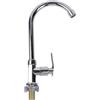 Autilyshop Rubinetto miscelatore monocomando per lavello da cucina, rubinetto per acqua fredda, rubinetto moderno con funzione di risparmio idrico e finitura placcata elegante, per cucine domestiche, camper