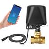 LgowithU Smart Water Valve WiFi / Bluetooth Valvola di Controllo Vocale Valvola Acqua Compatibile con Alexa e Google 2.4GHz Controllo Automatico Valvola per Cucina, Giardino Fattoria (DN15)