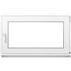 Framex Fenstiger Finestra Cantina PVC 100x60 cm Bianco Anta-Ribalta DIN Destra | Doppio Vetro 32 mm, Larghezza x Altezza: 1000 x 600 mm, per Cantina, Garage, Casetta da Giardino e Ripostiglio