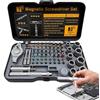 Generic Cacciavite Magnetico Set Kit Portatile a T Maniglia 66-in-1 | Kit Cacciaviti a Cricchetto Per Casa, Officina, Garage, Elettronica, Computer, Orologi, Auto, Elettricista