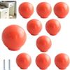 Yeandshi 10 pomelli arancioni per armadietti, maniglie a foro singolo, pomelli rotondi in ceramica colorata, maniglie rotonde per cassetti in ceramica colorate e carine.