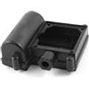 Aexit Scatola di giunzione di protezione condensatore di plastica nera con coperchio 12cm x 11,5 cm ID: 303115
