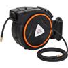HOMCOM Avvolgitubo Automatico Retrattile 20 m Max 300 Bar Nero e Arancione