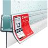 STEIGNER Guarnizione doccia UK03 87 cm (1 pz.) trasparente - Guarnizione box doccia verticale per docce angolari o pentagonali con porta 6-8 mm - Perfetta aderenza, Facile installazione, Impermeabile