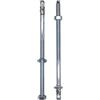 SKIR'CO Ancoraggi a cuneo zincati M12 x 250 mm, tasselli in metallo, bullone di ancoraggio, bulloni di espansione per muratura e calcestruzzo (2 pezzi)