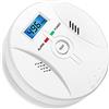 Leeadwaey Alertor 2 in 1 Sensore a Soffitto Allarme Sicurezza Elettrico Primo Allarme per Cucina Soggiorno
