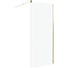 Beliani Box Doccia in Vetro Temperato Divisorio Senza Porta oro 90 x 190 cm