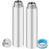 YFLeomry Prolunga per rubinetto, 1/2, 100 mm, in acciaio inox, 2 pezzi | Prolunga per soffione doccia, prolunga per rubinetti, valvole angolari e soffioni doccia
