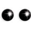 SANICO Srl Orecchini da Foratura Inverness 898C Pallina Media Nera 4mm