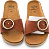 SCHOLL H.F. SHOES ITA. SpA Malibu' Mule Nubuck W Cognac36