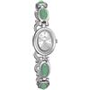 ALANTOP Orologio da polso da donna, elegante quadrante ovale al quarzo, stile gioiello, orologio da donna con cinturino decorativo ovale