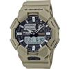 G-Shock Casio G-Shock GA010-5A, orologio analogico digitale in resina beige, batteria 10 anni, marrone chiaro, moderno